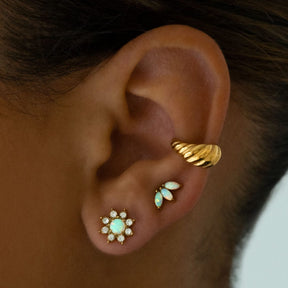 Mars Opal Stud Earrings