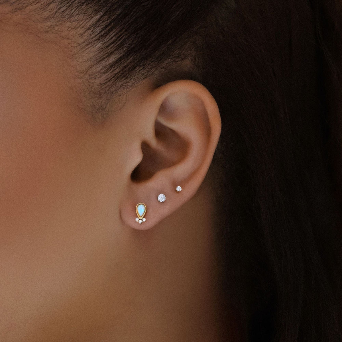 Meadow Opal Stud Earrings