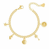 Voyage Charm Bracelet — Pink Island Bracelets | Tarnish-Free Waterproof Jewellery Australia