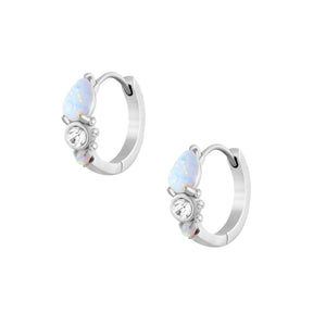 Mirabel Opal Hoop Earrings