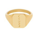 Moon Phases Signet Ring
