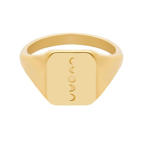 Moon Phases Signet Ring