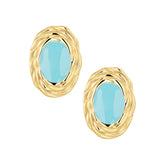 Horizon Stud Earrings — Pink Island Earrings | Tarnish-Free Waterproof Jewellery Australia