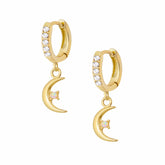 Natalie Opal Hoop Earrings
