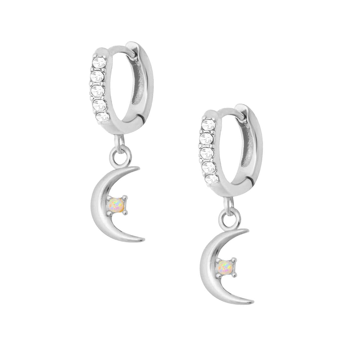 Natalie Opal Hoop Earrings