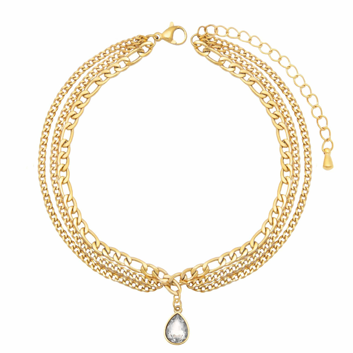 Paisley Triple Anklet