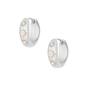 Pisa Opal Hoop Earrings