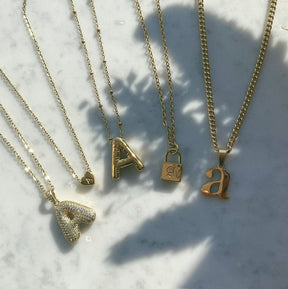 Power Initial Necklace
