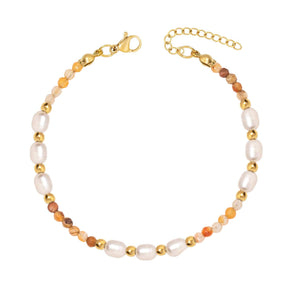 Pumpkin Agate Bracelet