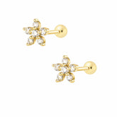 Flower Stud Earrings — Pink Island Earrings | Tarnish-Free Waterproof Jewellery Australia