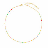 Rainbow Beaded Necklace