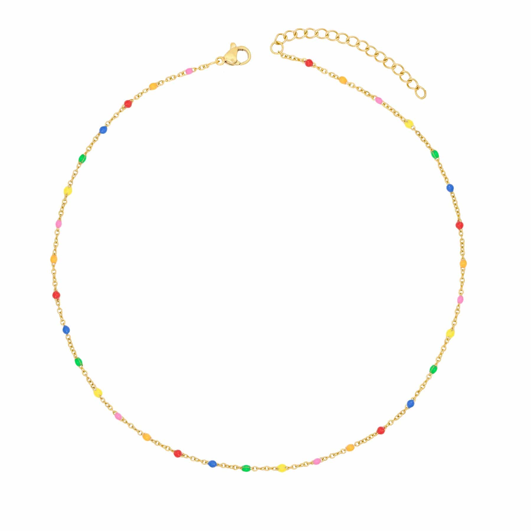 Rainbow Beaded Necklace