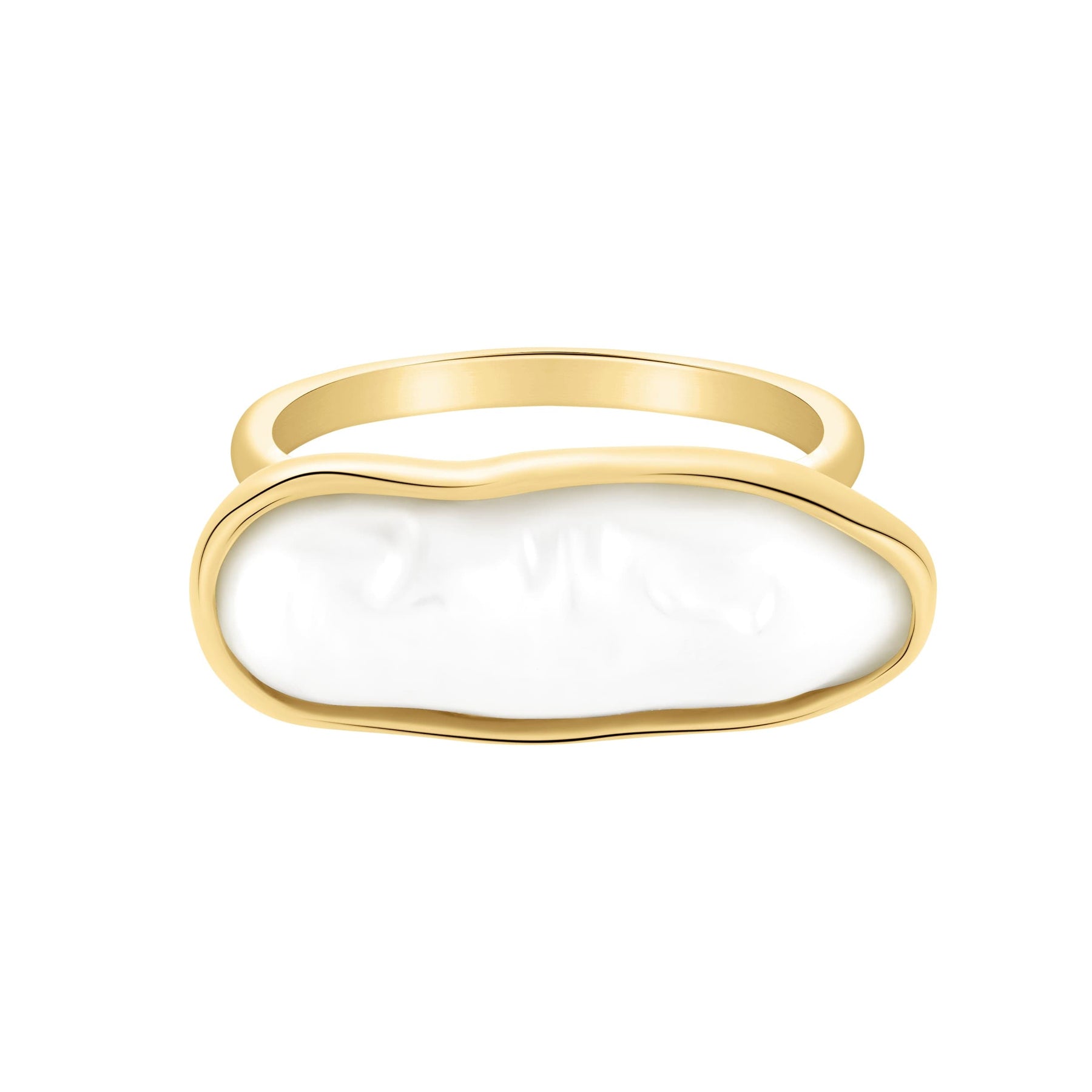 Coral Pearl Ring — Pink Island Rings | Tarnish-Free Waterproof Jewellery Australia