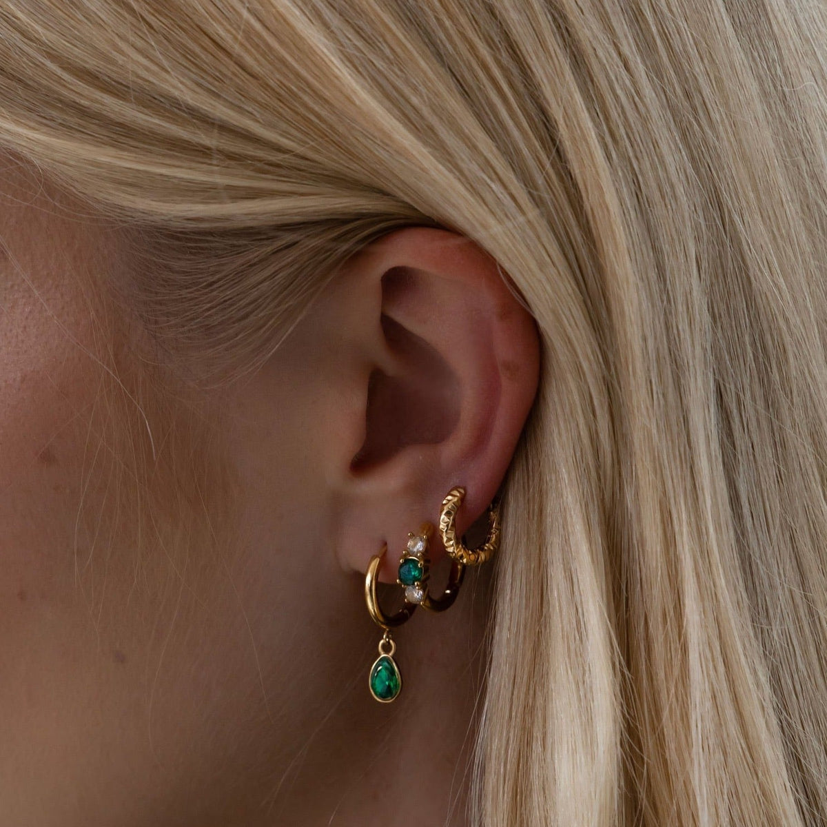 Ripple Hoop Earrings