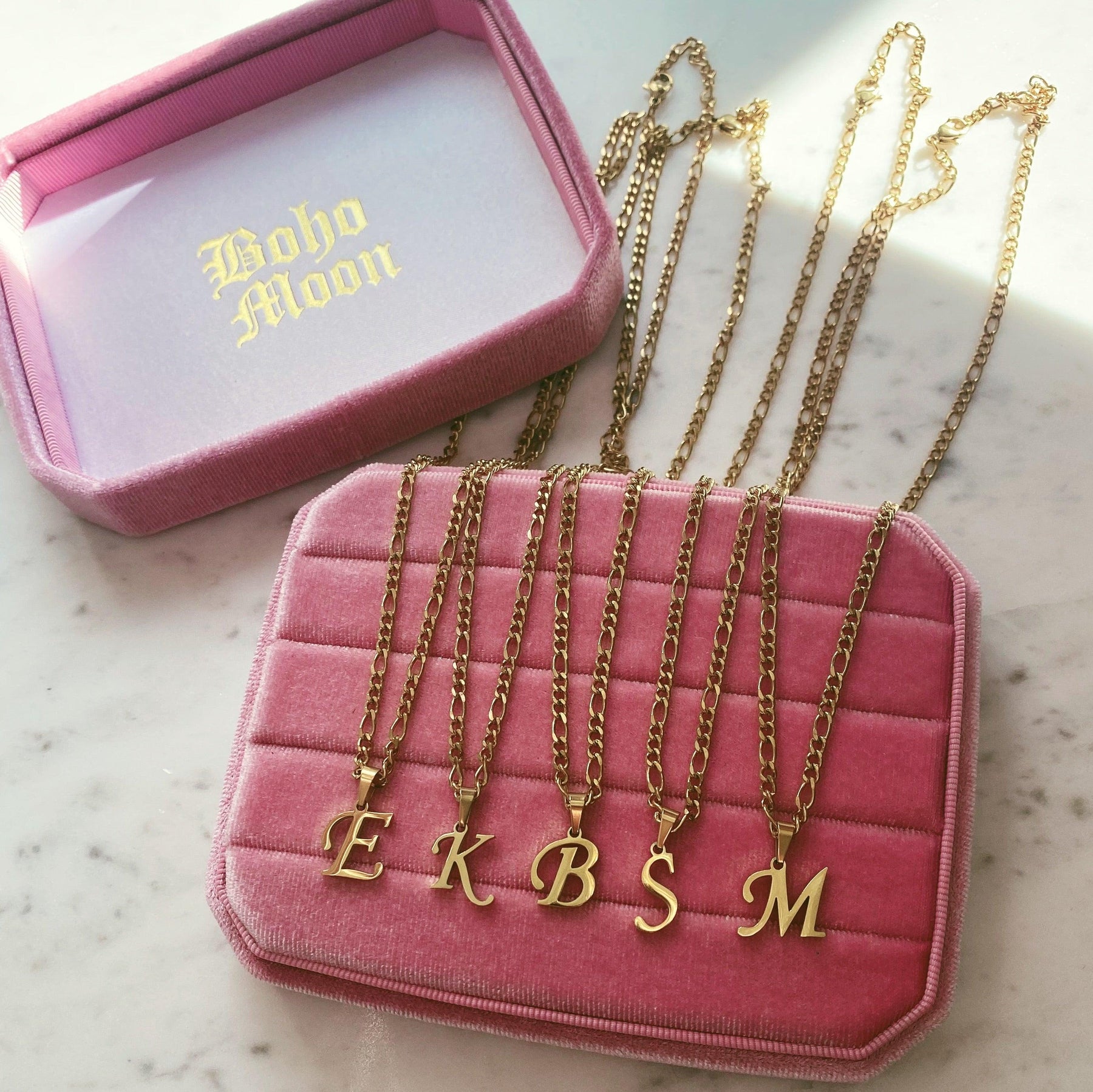 River Initial Necklace