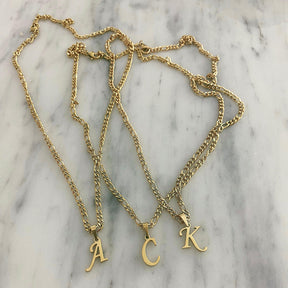 River Initial Necklace