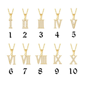 Roman Numerals Necklace
