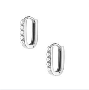 Rosalie Pearl Hoop Earrings