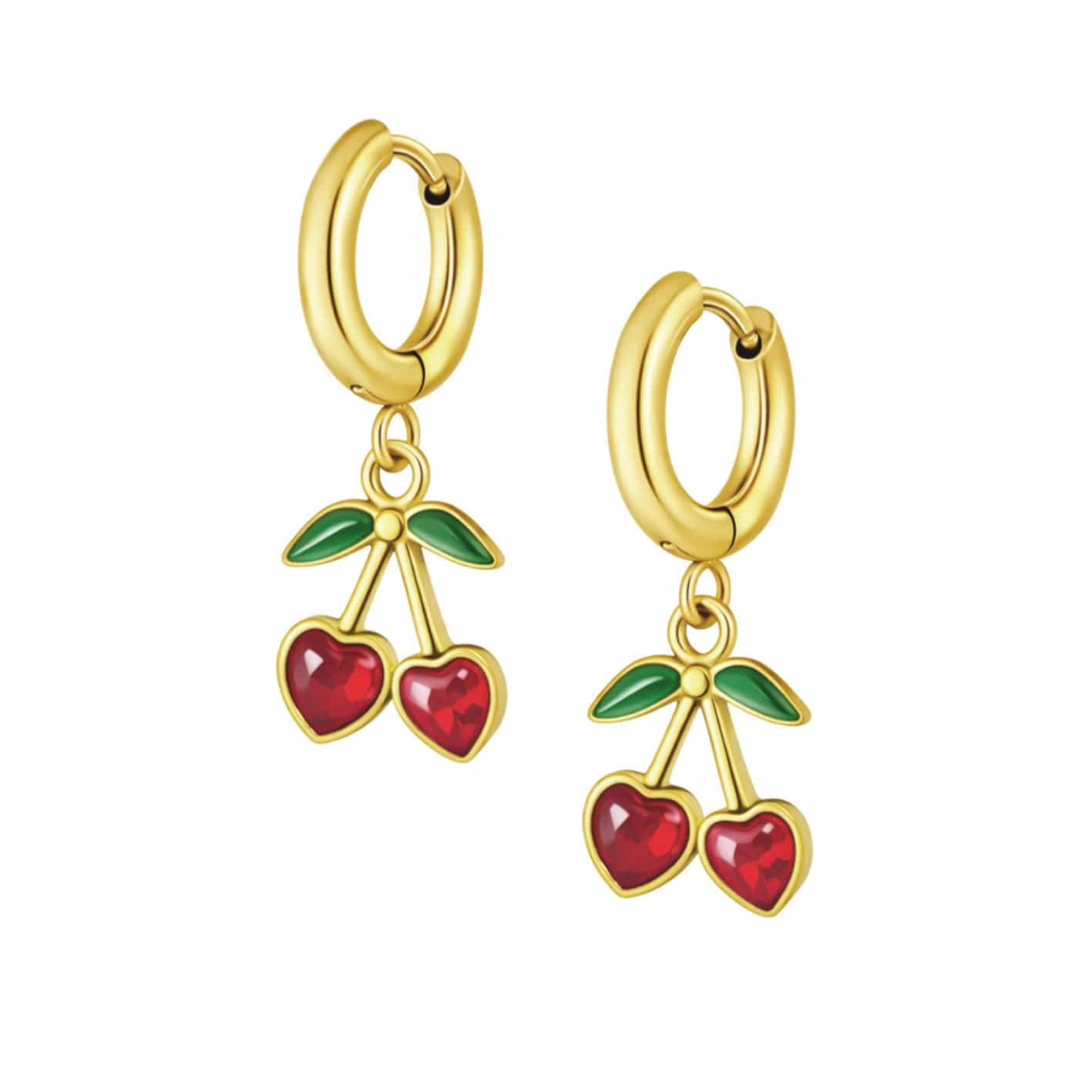 Blush Hoop Earrings — Pink Island Earrings | Tarnish-Free Waterproof Jewellery Australia