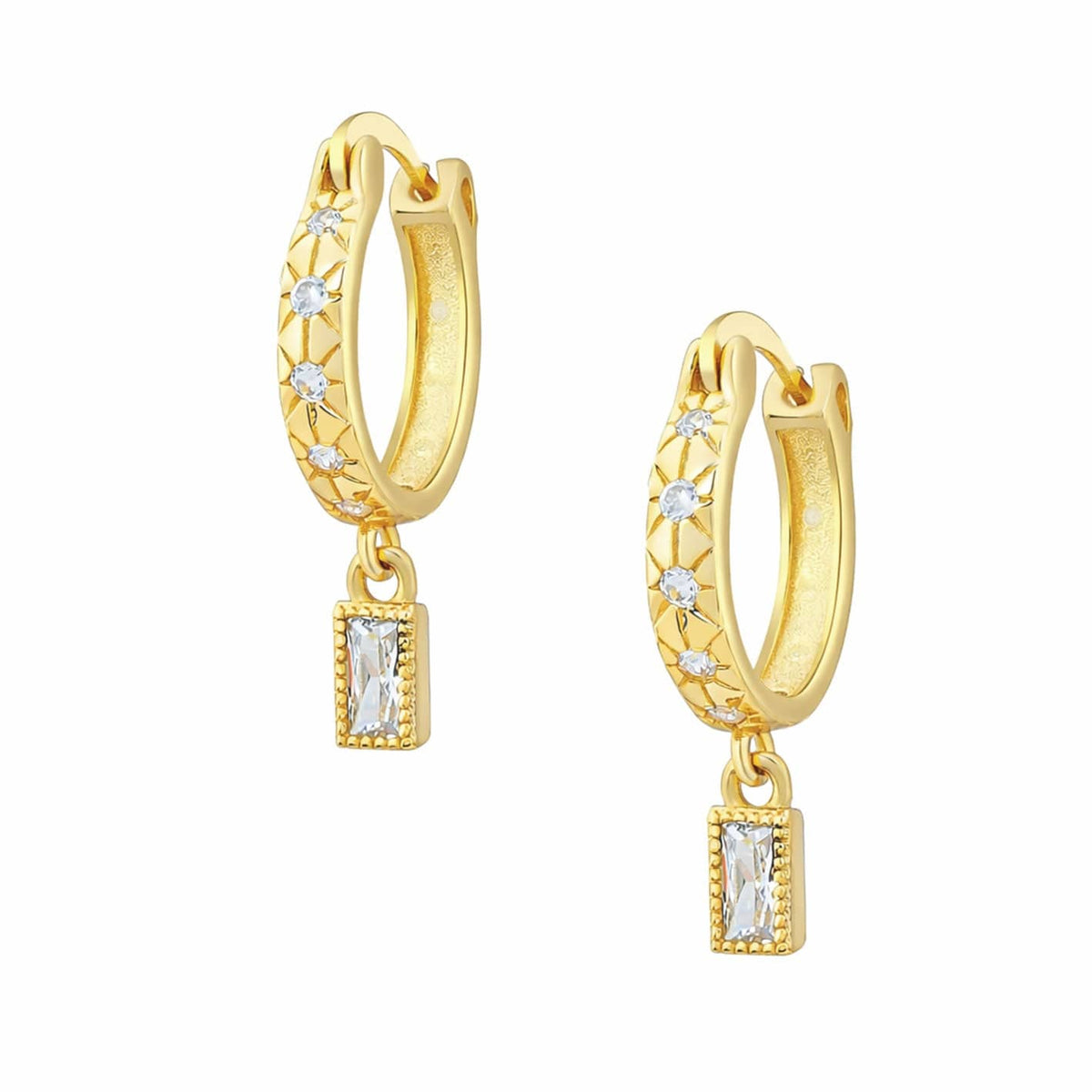 Coastal Hoop Earrings — Pink Island Earrings | Tarnish-Free Waterproof Jewellery Australia