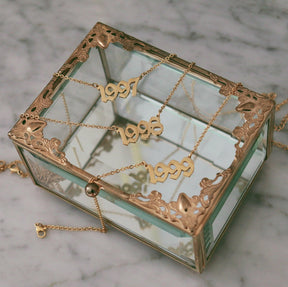 Script Year Choker Necklace