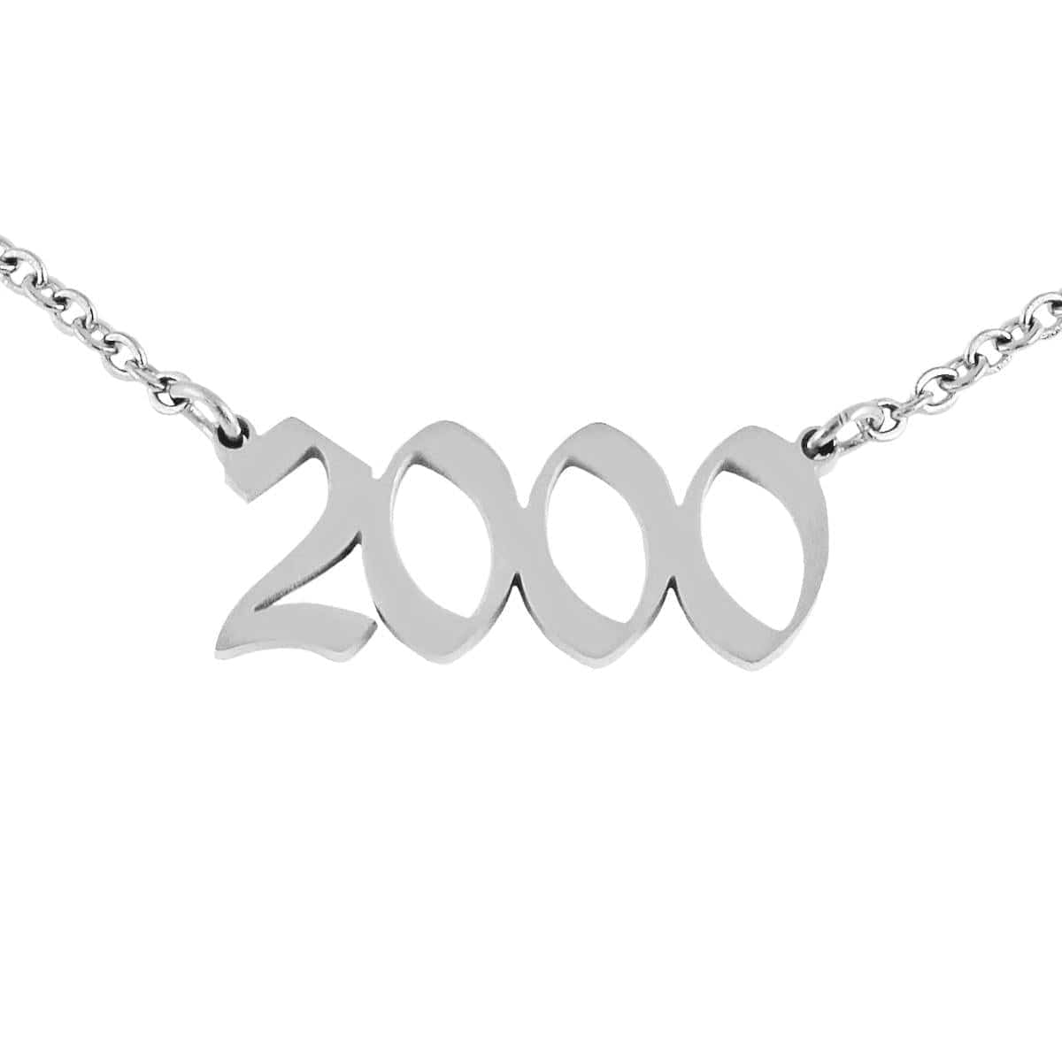 Script Year Choker Necklace