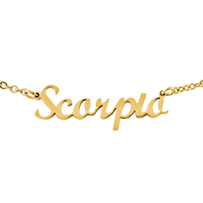 Script Zodiac Choker Necklace