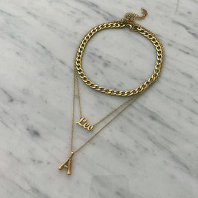 Script Zodiac Choker Necklace