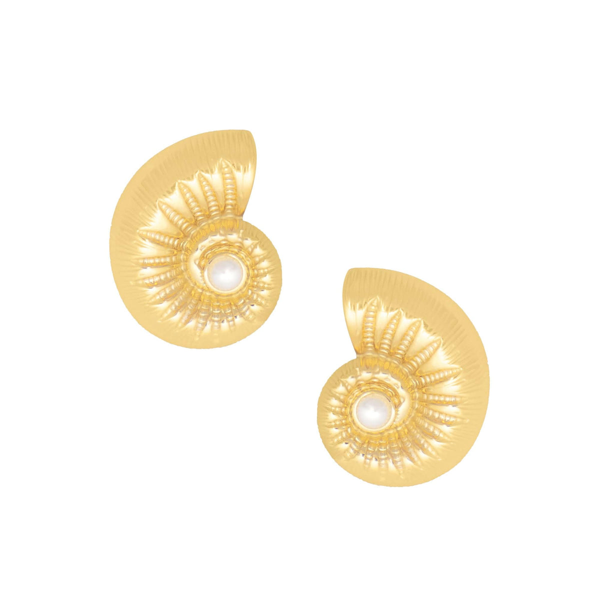 Seashore Pearl Stud Earrings