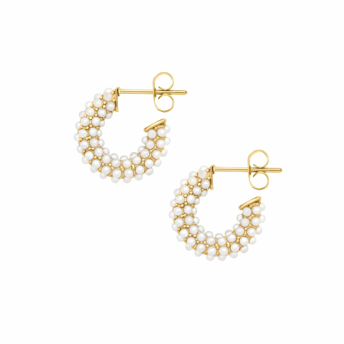 Senorita Pearl Hoop Earrings