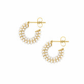Senorita Pearl Hoop Earrings