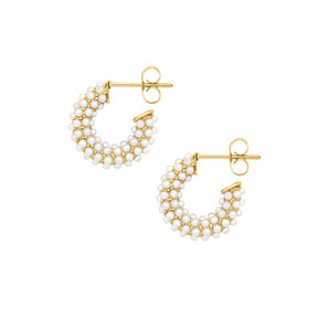 Senorita Pearl Hoop Earrings