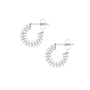 Senorita Pearl Hoop Earrings