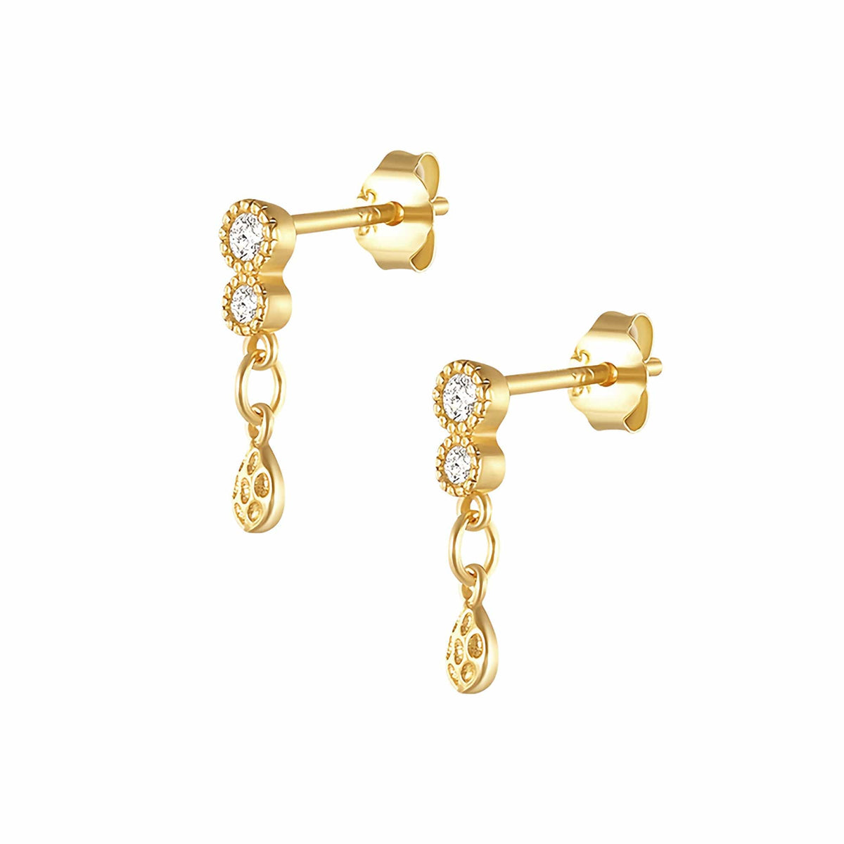 Calm Stud Earrings — Pink Island Earrings | Tarnish-Free Waterproof Jewellery Australia