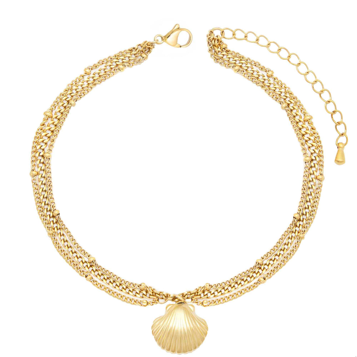 Shelly Triple Anklet