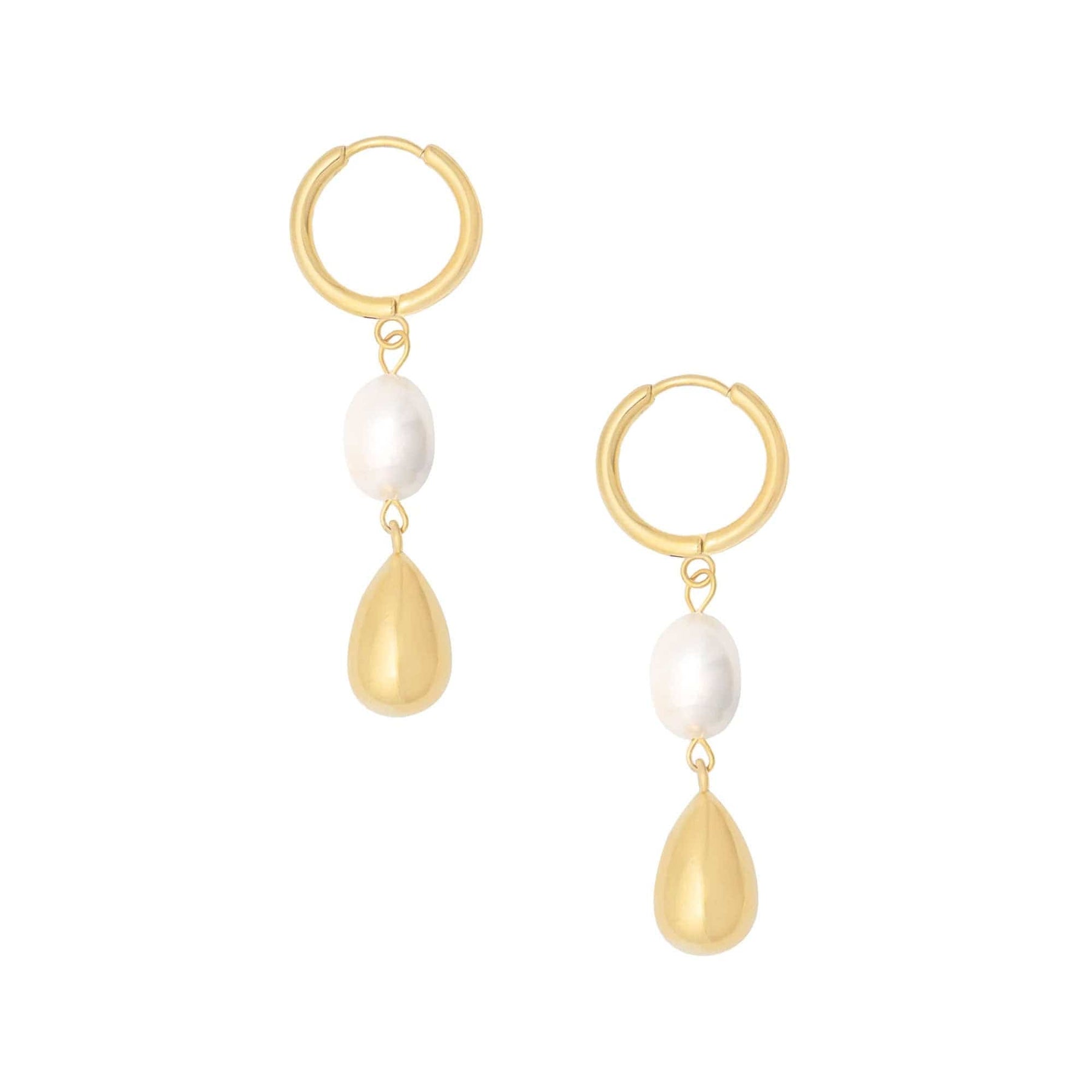 Soho Pearl Hoop Earrings