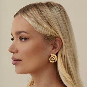 Spiral Stud Earrings