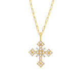 St Lucia Cross Necklace