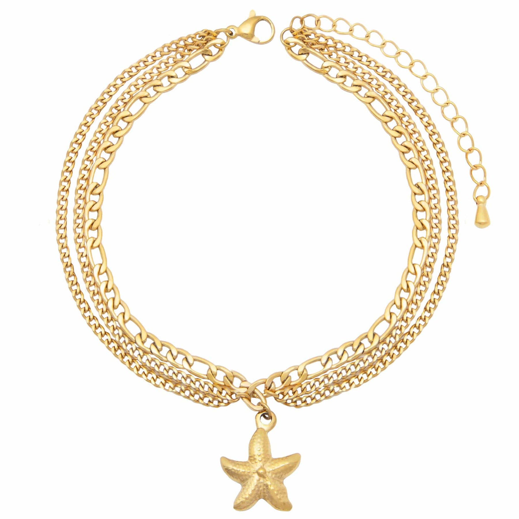Starfish Triple Anklet