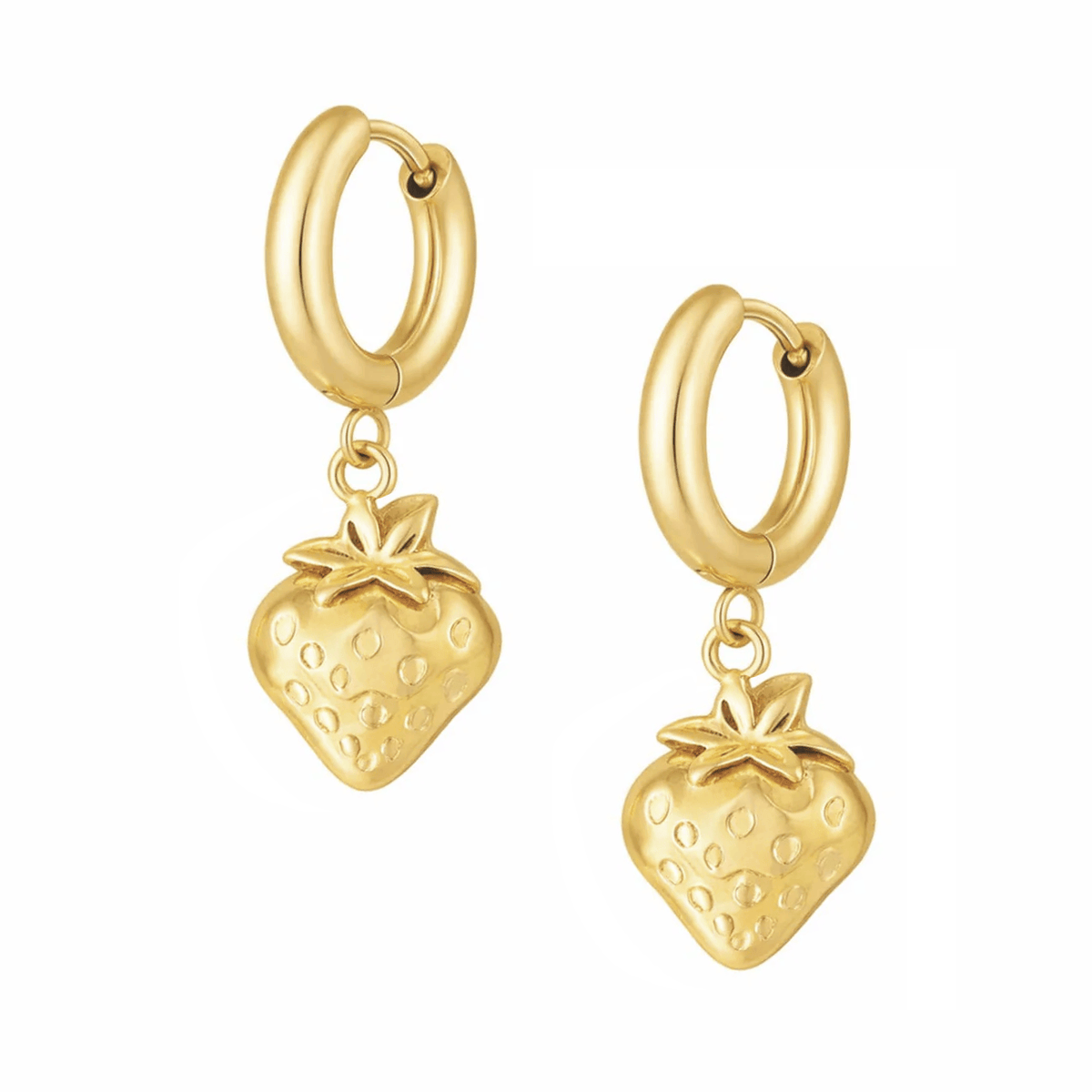 Berry Hoop Earrings — Pink Island Earrings | Tarnish-Free Waterproof Jewellery Australia