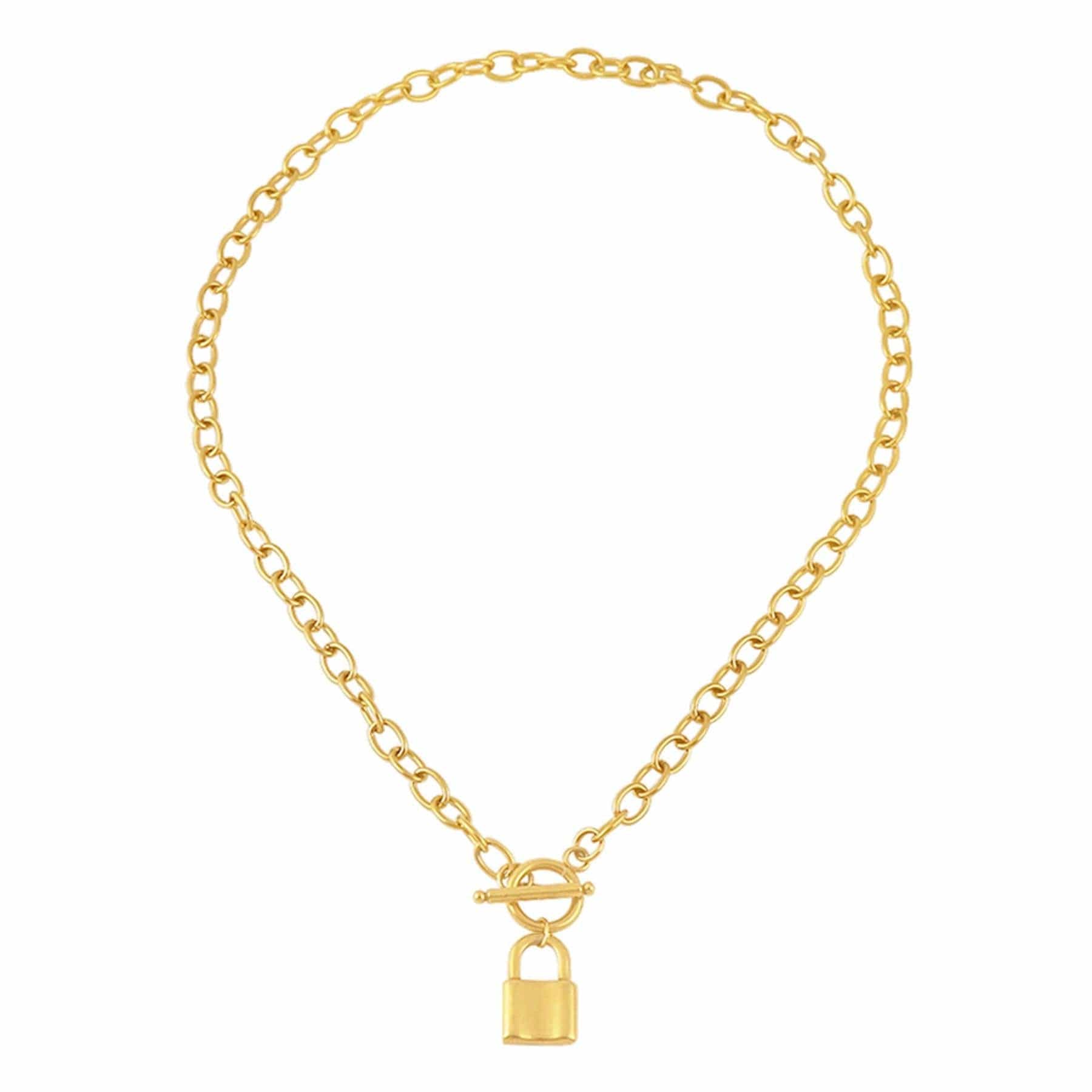 Suki Lock Tbar Necklace