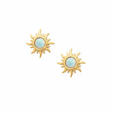 Sunbeam Opal Stud Earrings