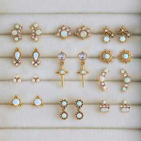 Sunbeam Opal Stud Earrings