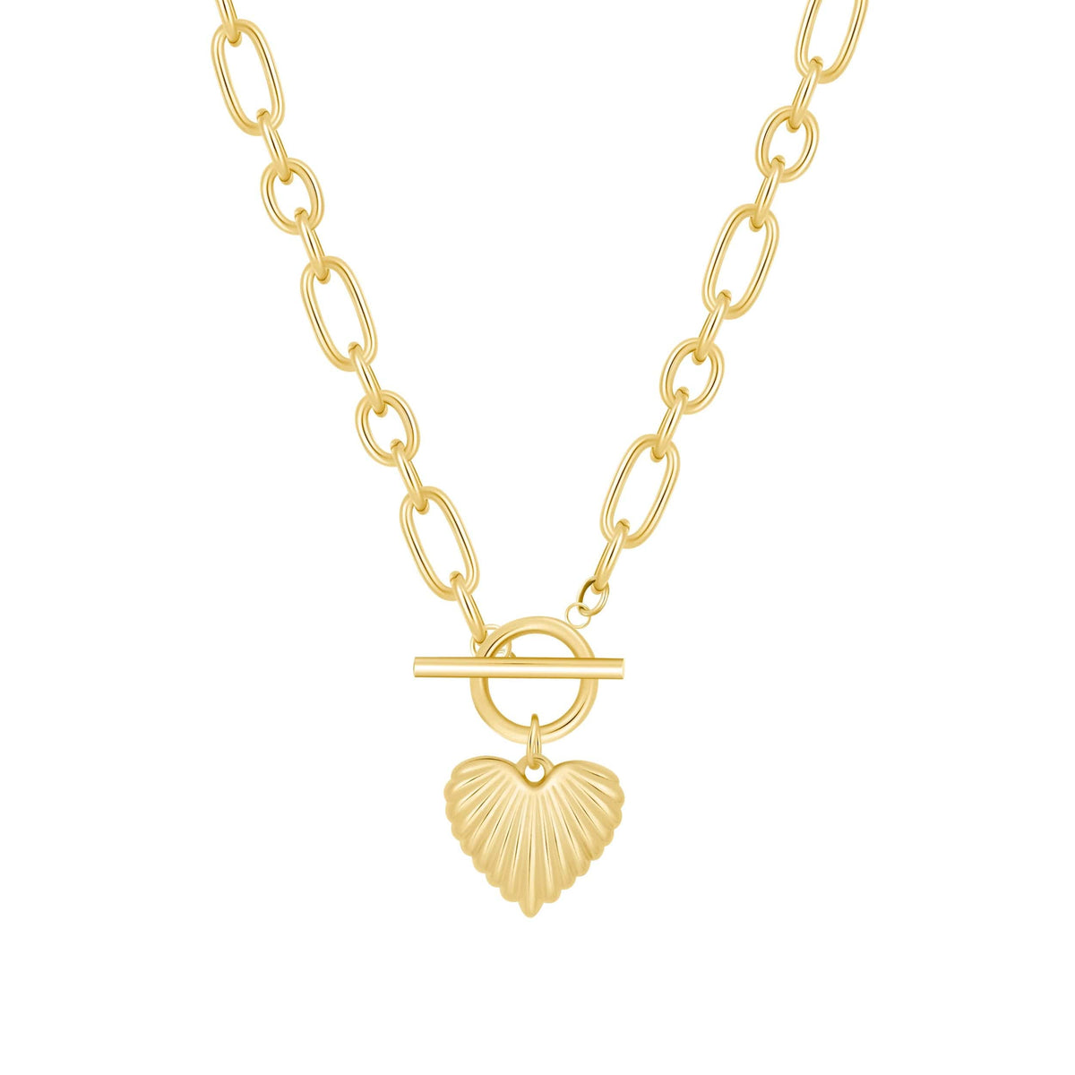 Heart T-Bar Necklace — Pink Island Necklaces | Tarnish-Free Waterproof Jewellery Australia