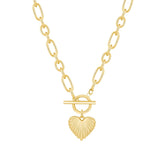 Heart T-Bar Necklace — Pink Island Necklaces | Tarnish-Free Waterproof Jewellery Australia
