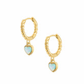 Tilly Opal Hoop Earrings