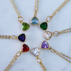 Trio Birthstone Necklace
