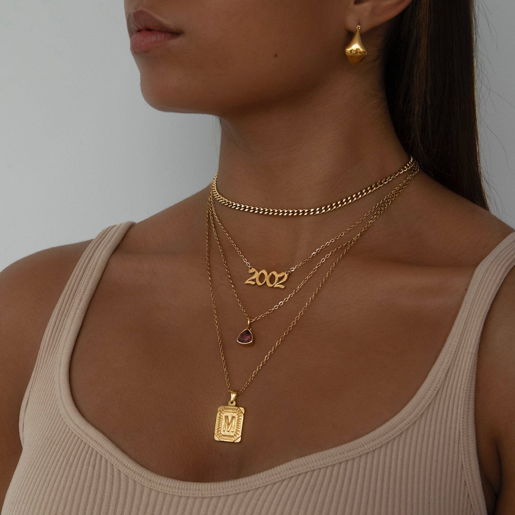 Trio Birthstone Necklace