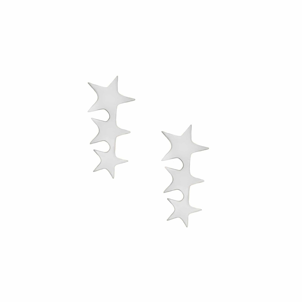 Triple Star Stud Earrings