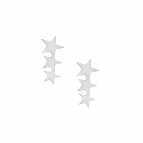 Triple Star Stud Earrings